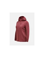 Dámská mikina PEAK PERFORMANCE W Trail Polartec Power Grid Zip Hood, červená Dámská mikina PEAK PERFORMANCE W Trail Polartec Power Grid Zip Hood, červená