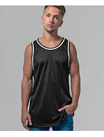 Build your Brand BY 009 Síťované tílko 56.0009 white/black Build your Brand BY 009 Síťované tílko 56.0009 white/black