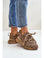 Dámské Zamszové Tenisky Na Platformě S Tlustým Šněrováním Panthera Artiker 55C0135 Hnědé Dámské Zamszové Tenisky Na Platformě S Tlustým Šněrováním Panthera Artiker 55C0135 Hnědé