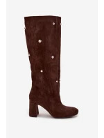 Dámské Zimní Kotníkové Boty Na Podpatku S Ozdobnými Detaily Čokoládové Lucinda Dámské Zimní Kotníkové Boty Na Podpatku S Ozdobnými Detaily Čokoládové Lucinda