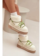 Dámské sněhule na platformě D.Franklin – jasně béžové Dámské sněhule na platformě D.Franklin – jasně béžové