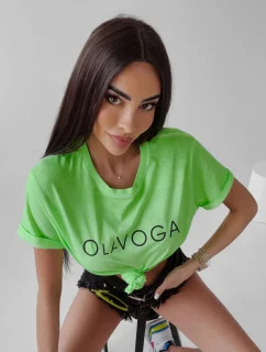 Dámské tričko 277745 neonově zelené - Ola Voga