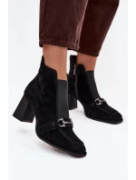 Boty na podpatku model 219564 Step in style Boty na podpatku model 219564 Step in style