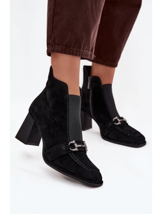 Boty na podpatku model 219564 Step in style Boty na podpatku model 219564 Step in style