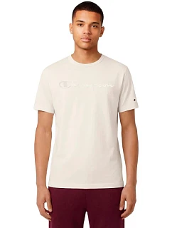 Pánské tričko Champion SS Tee cream 220273 YS084 pánské
