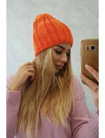 Fleecová čepice Ida K320 oranžová