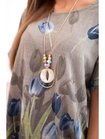 Dámská bavlněná košile s květinovým vzorem fango