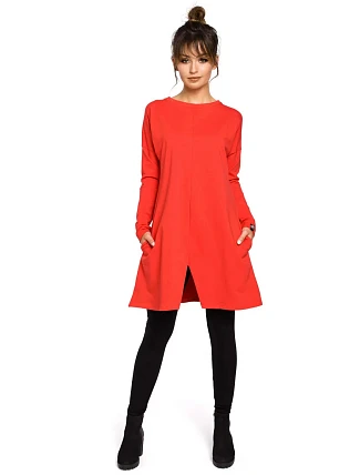 Dámské šaty B042 červené - BeWear Dámské šaty B042 červené - BeWear