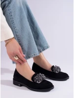 Jedinečné polobotky dámské černé bez podpatku Jedinečné polobotky dámské černé bez podpatku