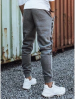 Pánské tepláky s potiskem antracitová FashionStreet UX4445