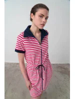 Vamp - Pohodlné celopropínací froté šaty 16928 - Vamp Vamp - Pohodlné celopropínací froté šaty 16928 - Vamp