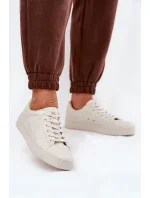 Dámské tenisky z ECO kůže Big Star – béžové Dámské tenisky z ECO kůže Big Star – béžové