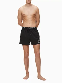 Pánské plavky KM0KM00436-BEH černá - Calvin Klein