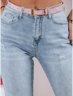 Dámské úzké džínové kalhoty s páskem BLUEFLAIR FashionStreet UY2347