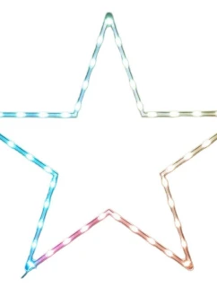 dekorativní závěsné hvězdné světlo 45LED RGB