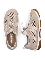 Dámská ažurová pohodlná béžová obuv Rieker 55960-60
