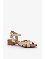 Sandály na podpatku  model 210706 Step in style