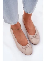 Kožené Baletky Dámské Maciejka P6800-04 Béžové