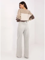 Kalhoty D80028BB62487A1 světle šedé