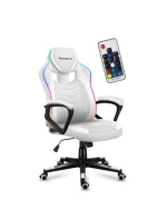 Herní židle Huzaro Force 2.5 RGB WHITE MESH