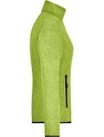 Daiber JN 761 Dámská pletená fleecová bunda 02.0761 kiwi melange/royal