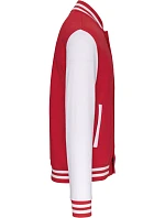 Kariban K 497 Unisex college bunda "Teddy" 20.K497 red/white