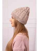 Dámská čepice Kalina K362 tmavě béžová