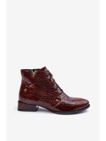 Dámské Kožené Botky Maciejka 5743C-02 Hnědé