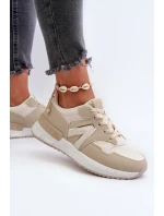 Dámské tenisky z ekologické kůže béžové Vinelli