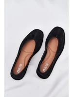 Zamšové dámské baleríny Big Star RR274080 Černé Zamšové dámské baleríny Big Star RR274080 Černé