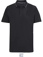 NEOBLU Orel Unisex piqué polo z těžké bavlny 24.4337 deep black NEOBLU Orel Unisex piqué polo z těžké bavlny 24.4337 deep black