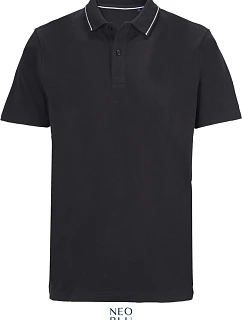 NEOBLU Orel Unisex piqué polo z těžké bavlny 24.4337 deep black