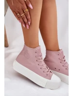 Dámské Tenisky Na Platformě Big Star RR274739 Růžové