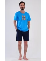 Pánské pyžamo šortky Méďa Happy Pánské pyžamo šortky Méďa Happy