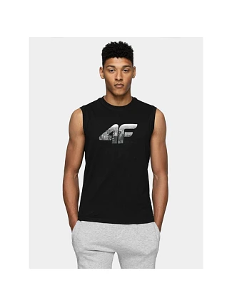 Pánské tričko bez rukávů 4F 4FWSS26TSLEM357-20S
