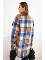 Dámská kostkovaná košile chabrová