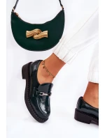 Lakované Boty Se Stříbrným Ornamentem zelená Hestill Lakované Boty Se Stříbrným Ornamentem zelená Hestill