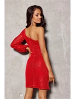 Dámské šaty SUK0432 červené - Roco Fashion