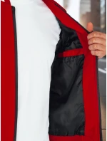 Pánská přechodná bunda bomber červená FashionStreet TX5014