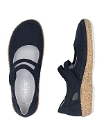 Dámská obuv na suchý zip tmavě modrá Rieker 44859-14