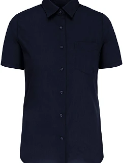 Kariban K 548 Popelínová halenka "Judith" s krátkým rukávem 20.K548 navy