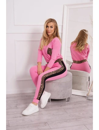 Leopardí sada světle růžová Leopardí sada světle růžová