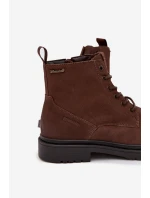 Semišové Zateplené Kotníkové Boty Na Zip Big Star OO174229 Hnědé