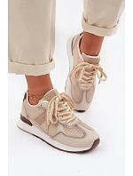 Dámské tenisky z eko kůže béžové Kelira