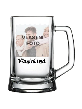 Personalizovaná pivní sklenice s fotografií Personalizovaná pivní sklenice s fotografií