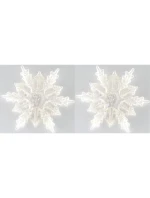 SNĚHOVÁ VLOČKA PŘÍVĚSEK 2KS DESIGN 12 RAMEN