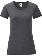 Fruit of the Loom Lady-Fit Iconic 150 T Dámské tričko 16.1432 dark heather grey