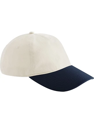 Beechfield B 67 5 panelová kontrastní kšiltovka 53.0067 natural/french navy