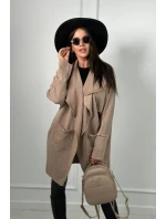 Kapska s kapsami tmavě béžová Kapska s kapsami tmavě béžová