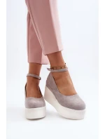 Dámské espadrilky na klíně šedé Malla